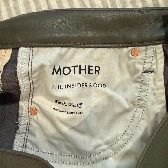 MOTHER Olive vegan leather jeans EUC 30 - Picture 6 of 8